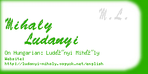 mihaly ludanyi business card